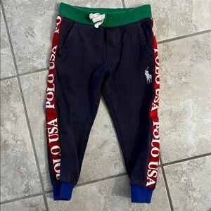 Polo Ralph Lauren Little Boy Joggers Color Block Size 4 4T